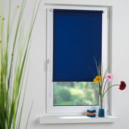 Seitenzugrollo Klemmfix | Blau