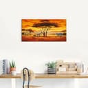 Artland Leinwandbild Afrikanische Landschaft II | Mehrfarbig 2