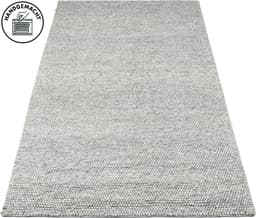 OTTO home Wollteppich Wolly, Wolle | Grau