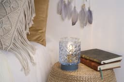 Pauleen LED Tischleuchte Chic Glamour | Blau