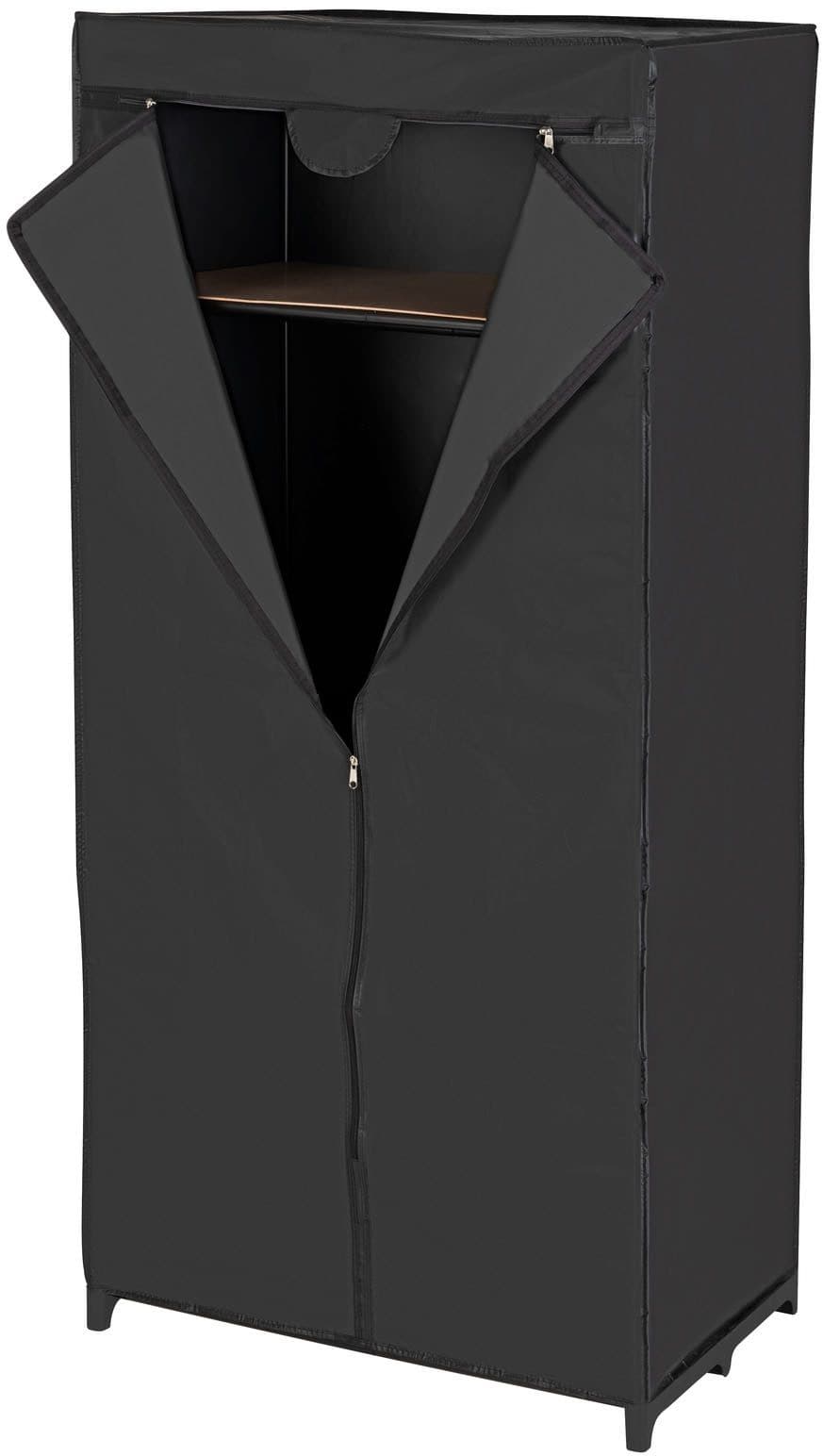 WENKO Stoffschrank Deep Black | Schwarz