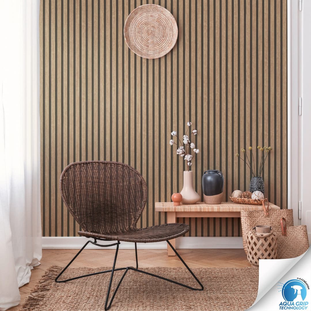 living walls Vliestapete DesignDrop | Braun