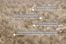 OTTO home Hochflor-Teppich Josetta | Braun