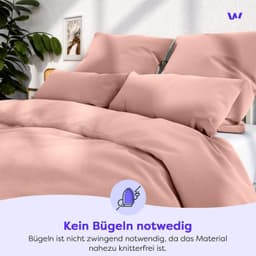 Wolkenfeld Kissenbezug Mikrofaser | Rosa