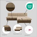 DOMO collection Ecksofa 100031 | Grau 3