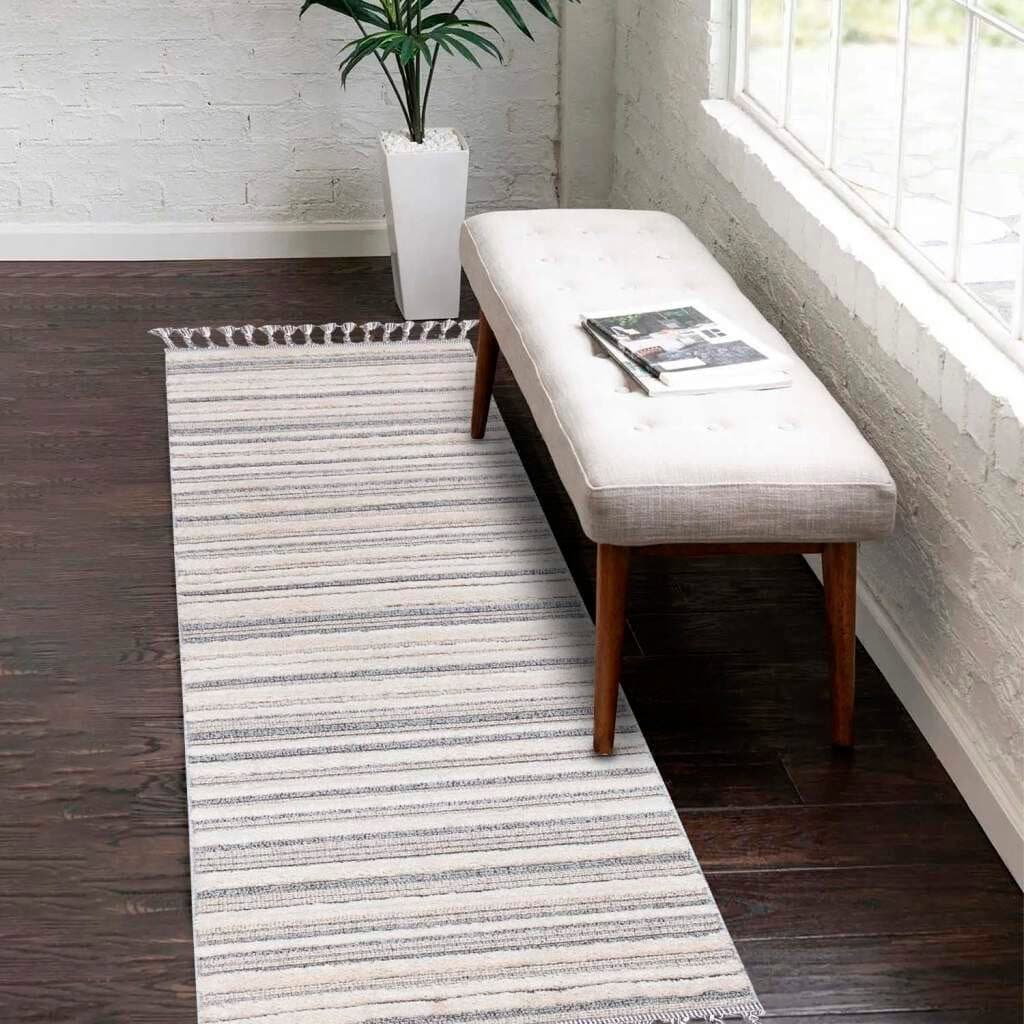 Carpet City Hochflor-Teppich Valencia 807 | Grau
