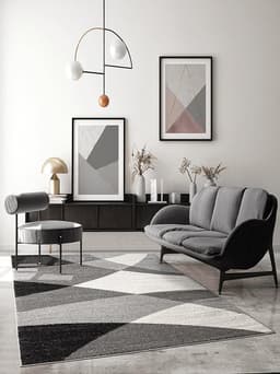 the carpet Teppich Pearl | Grau