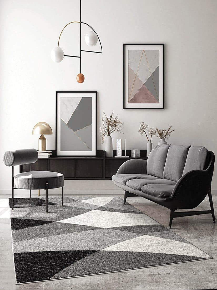 the carpet Teppich Pearl | Grau