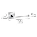 WENKO Toilettenpapierhalter Turbo-Loc Quadro | Silber 4