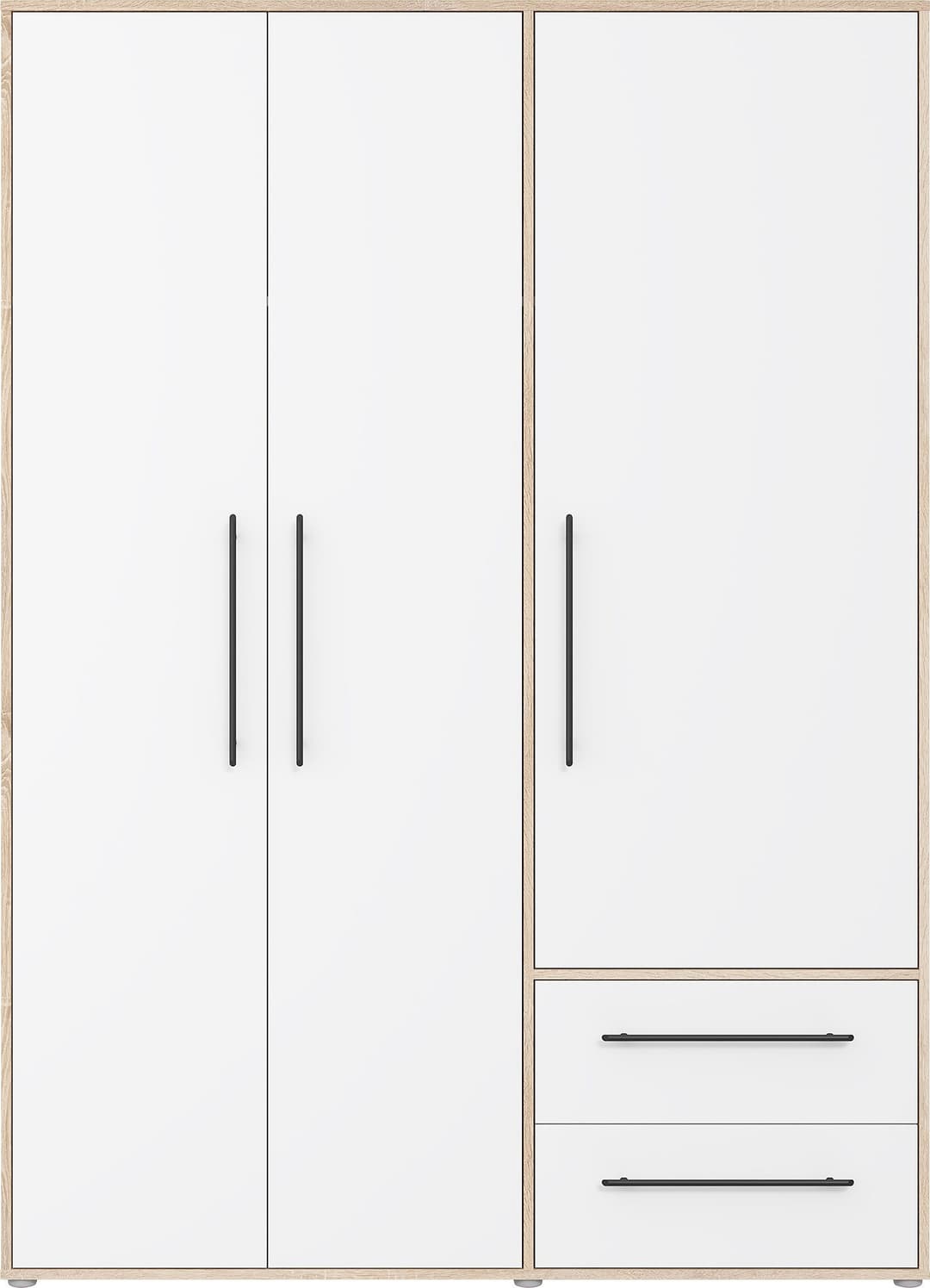 FORTE Kleiderschrank Mokkaris | Holztöne