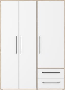 FORTE Kleiderschrank Mokkaris | Holztöne