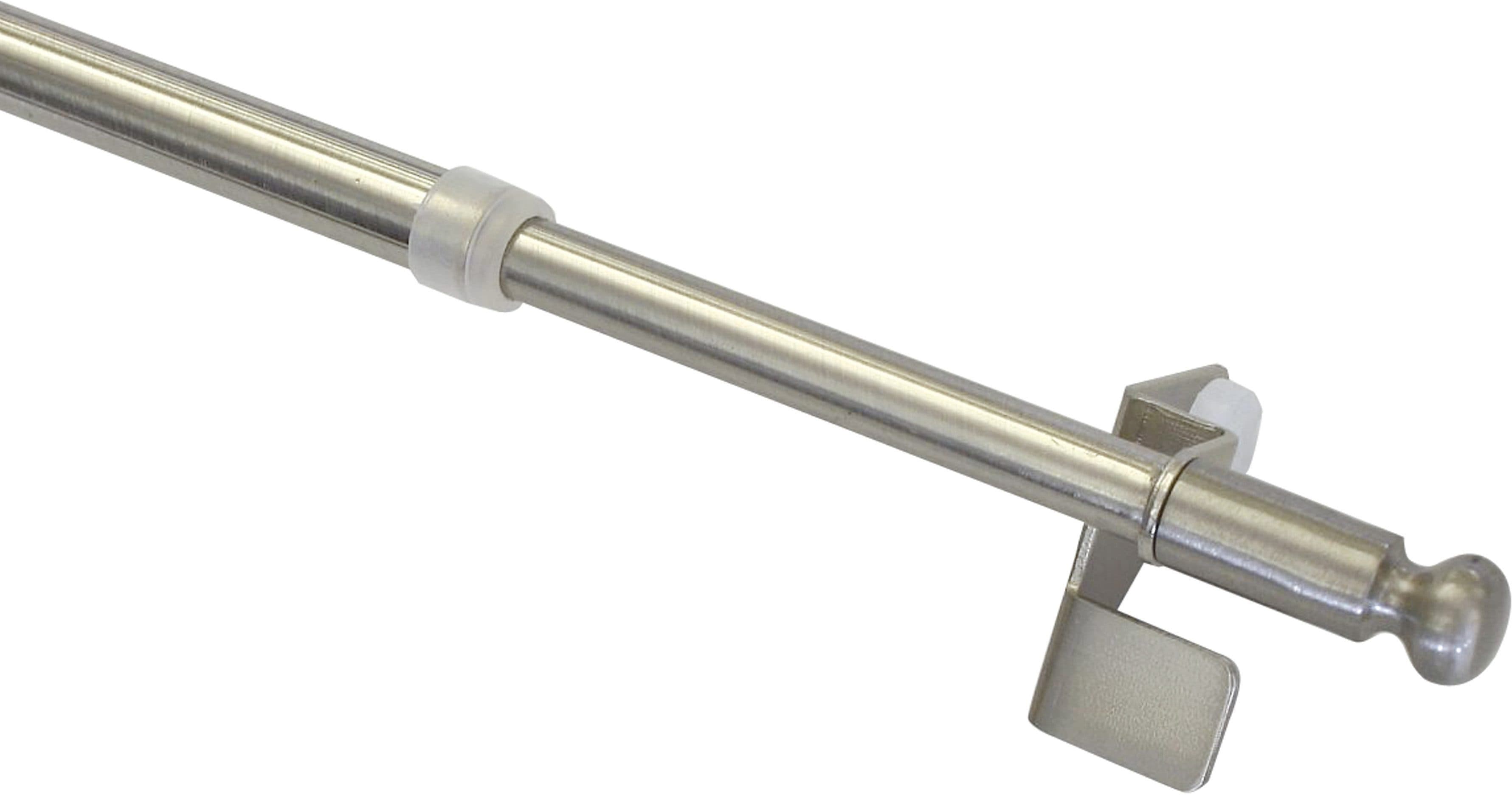 GARDINIA Scheibenstange Klemmstange Filigrano Kugel | Silber