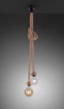 JUST LIGHT ROPE Pendelleuchte | Braun 3
