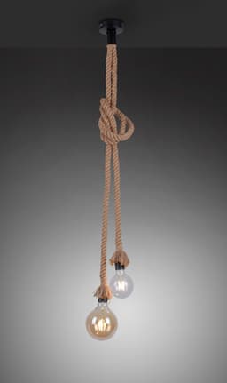 JUST LIGHT ROPE Pendelleuchte | Braun
