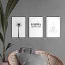 Reinders! Wandbild Set Modern Art Pusteblume | Schwarz 2