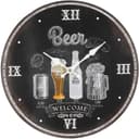 Ambiente Haus Wanduhr Beer 28cm | Holztöne