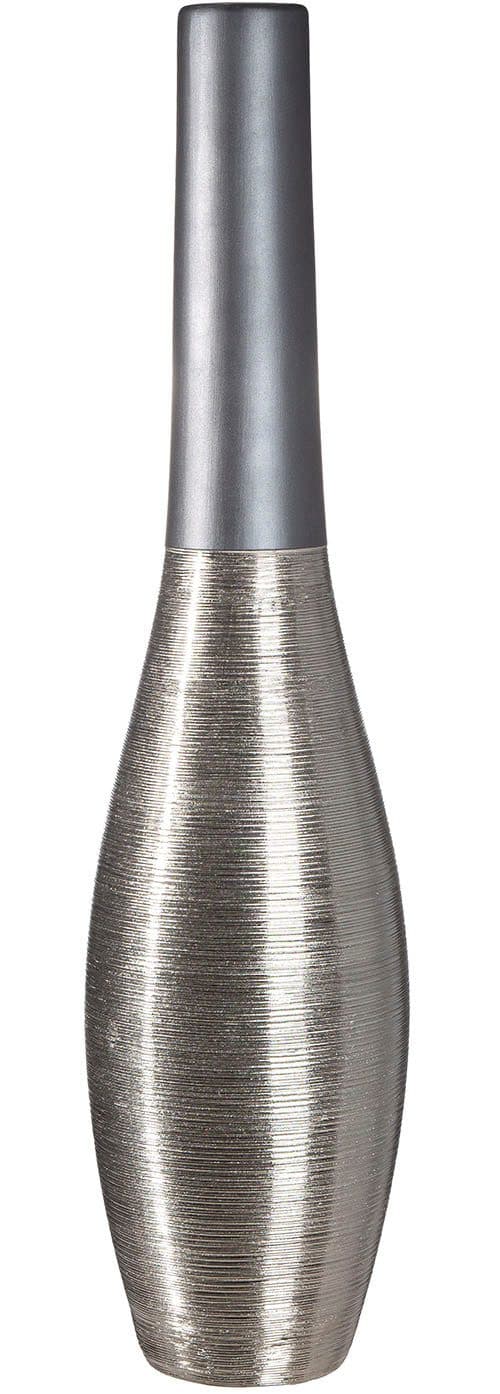 GILDE Bodenvase Kegel London | Grau