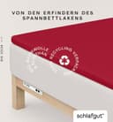 Schlafgut Spannbettlaken PURE TOPPER | Rot
