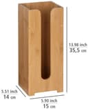 WENKO Toiletten-Ersatzrollenhalter Bambusa | Holztöne 2