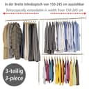 Wenko Teleskopregal Garderobe | Silber 2