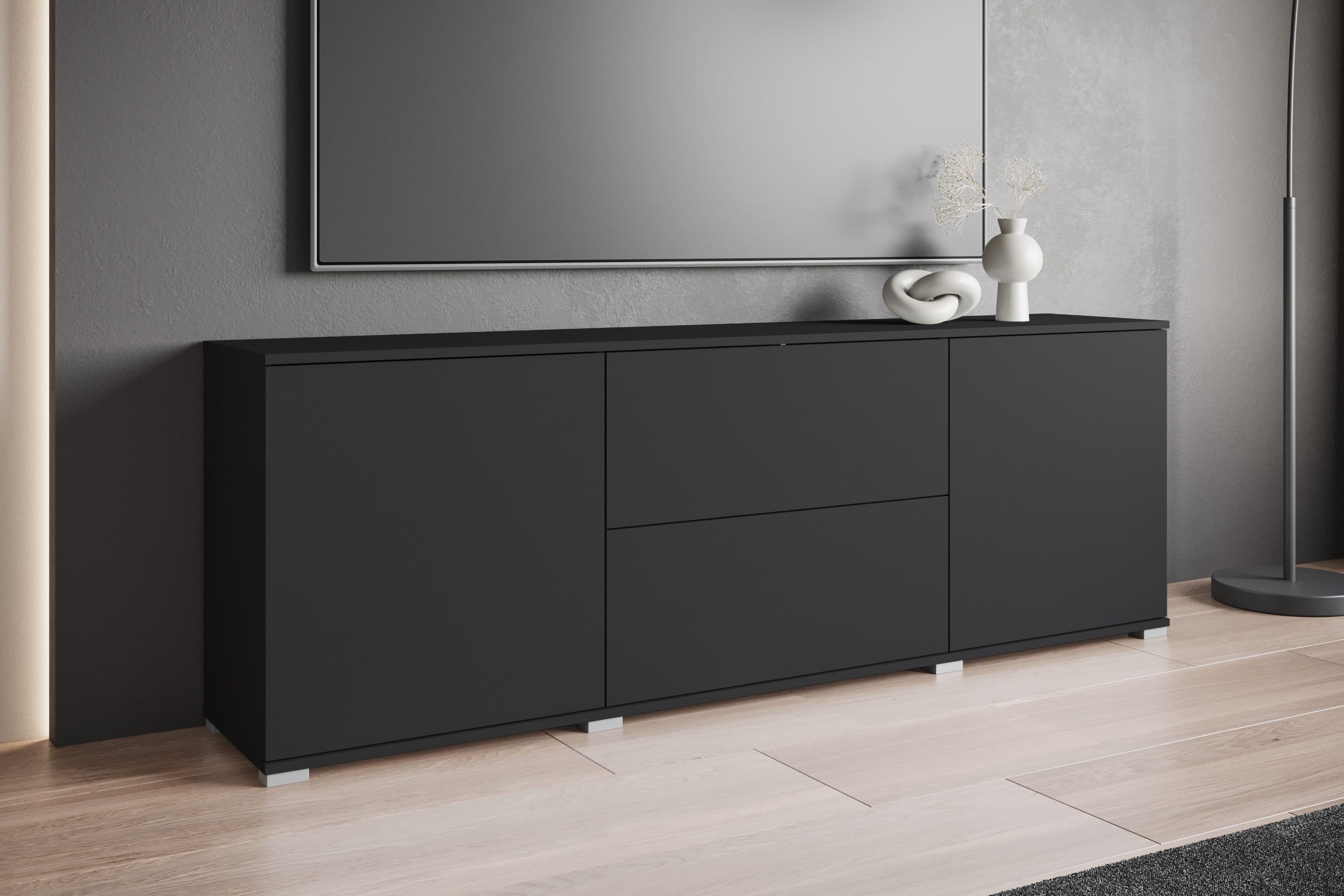 OTTO home Lowboard Kenia | Schwarz
