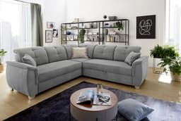 Jockenhöfer Gruppe Ecksofa Udine L-Form | Grau