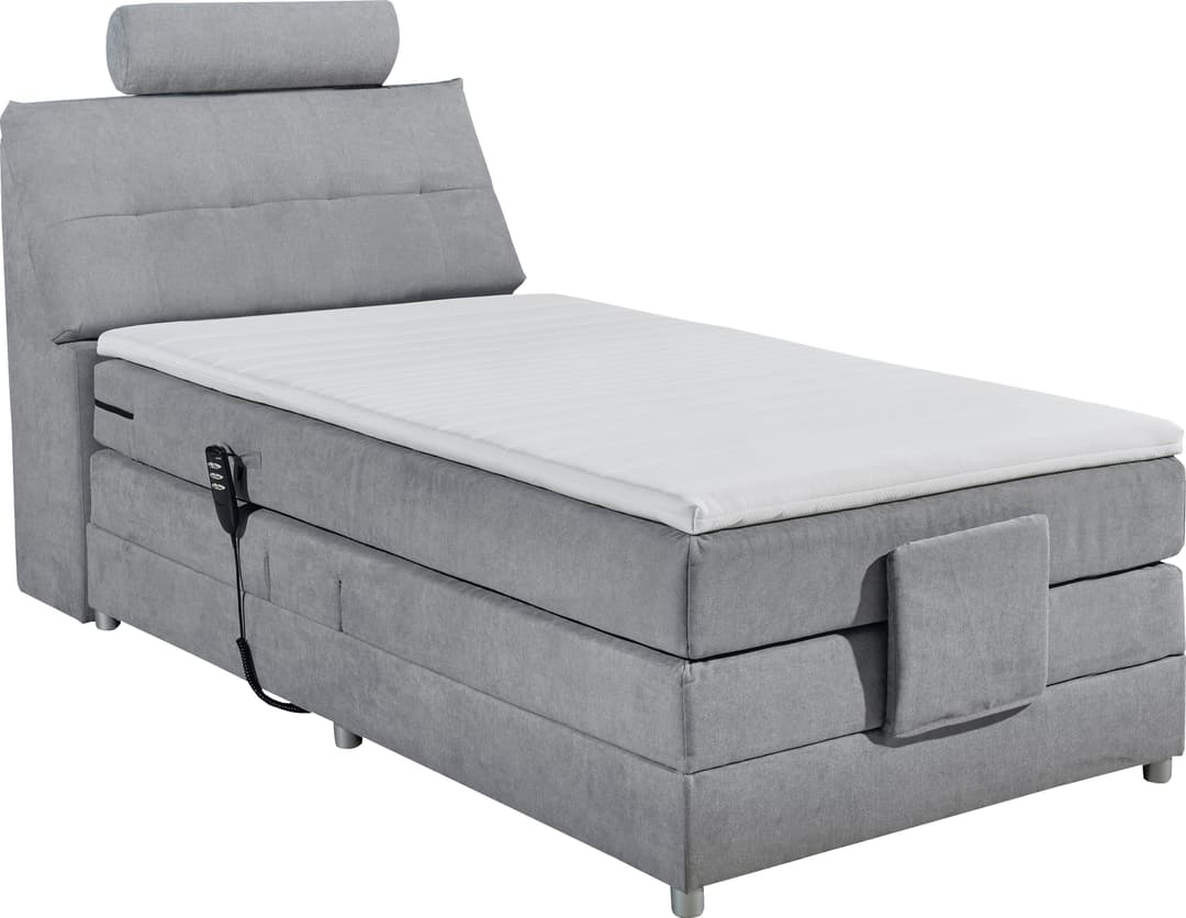 ED EXCITING DESIGN Boxspringbett Palermo | Grau