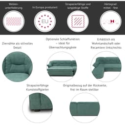 DOMO collection Ecksofa Sarafina | Terrakotta