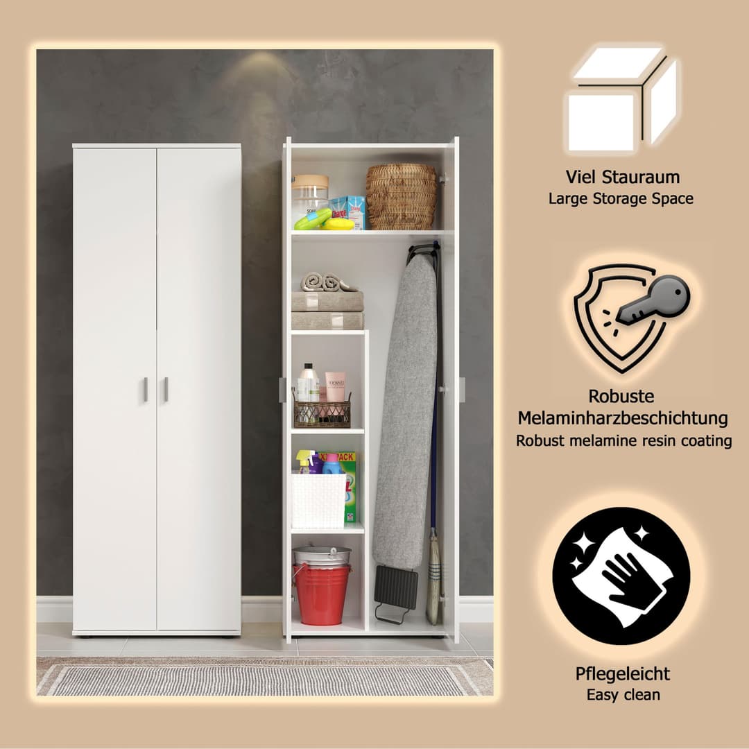 Home affaire Mehrzweckschrank Jersey | Weiß