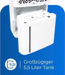 Exquisit Luftentfeuchter LE 2055 | Weiß