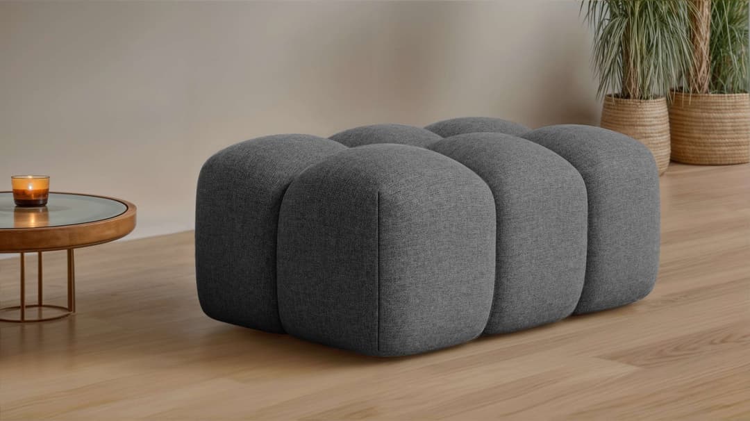 OTTO home Polsterhocker KALLIE | Grau