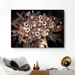 Reinders! Deco-Panel Blumenreichtum Frau | Mehrfarbig