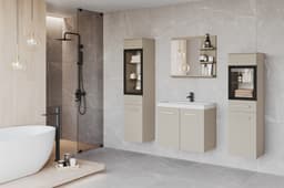welltime Badmöbel-Set MADRIT | Beige