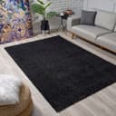 Sanat Hochflor-Teppich LOCA | Schwarz