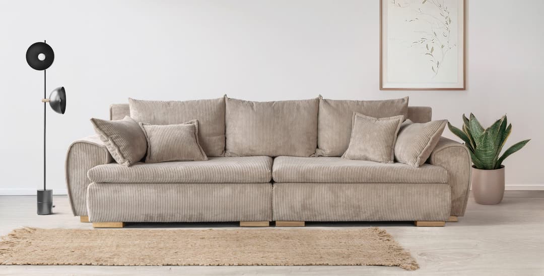 Home affaire Big-Sofa Katja | Beige
