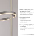 JUST LIGHT LED Stehlampe RITUS | Silber 5