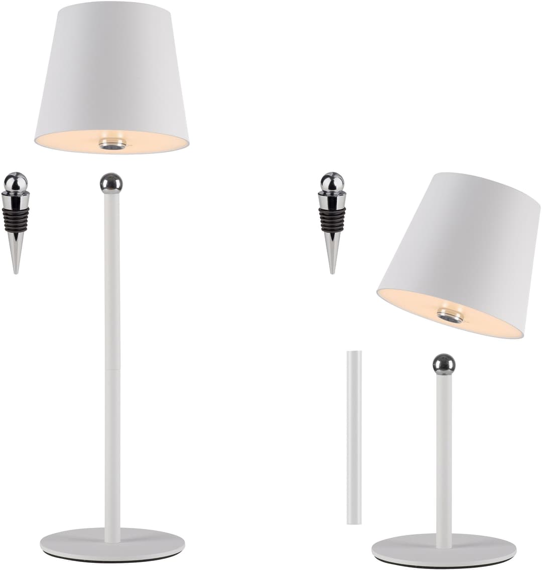 JUST LIGHT LED Tischleuchte BOTERIA | Weiß
