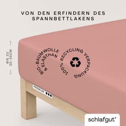 Schlafgut Spannbettlaken PREMIUM Mako-Zwirn-Jersey | Lila