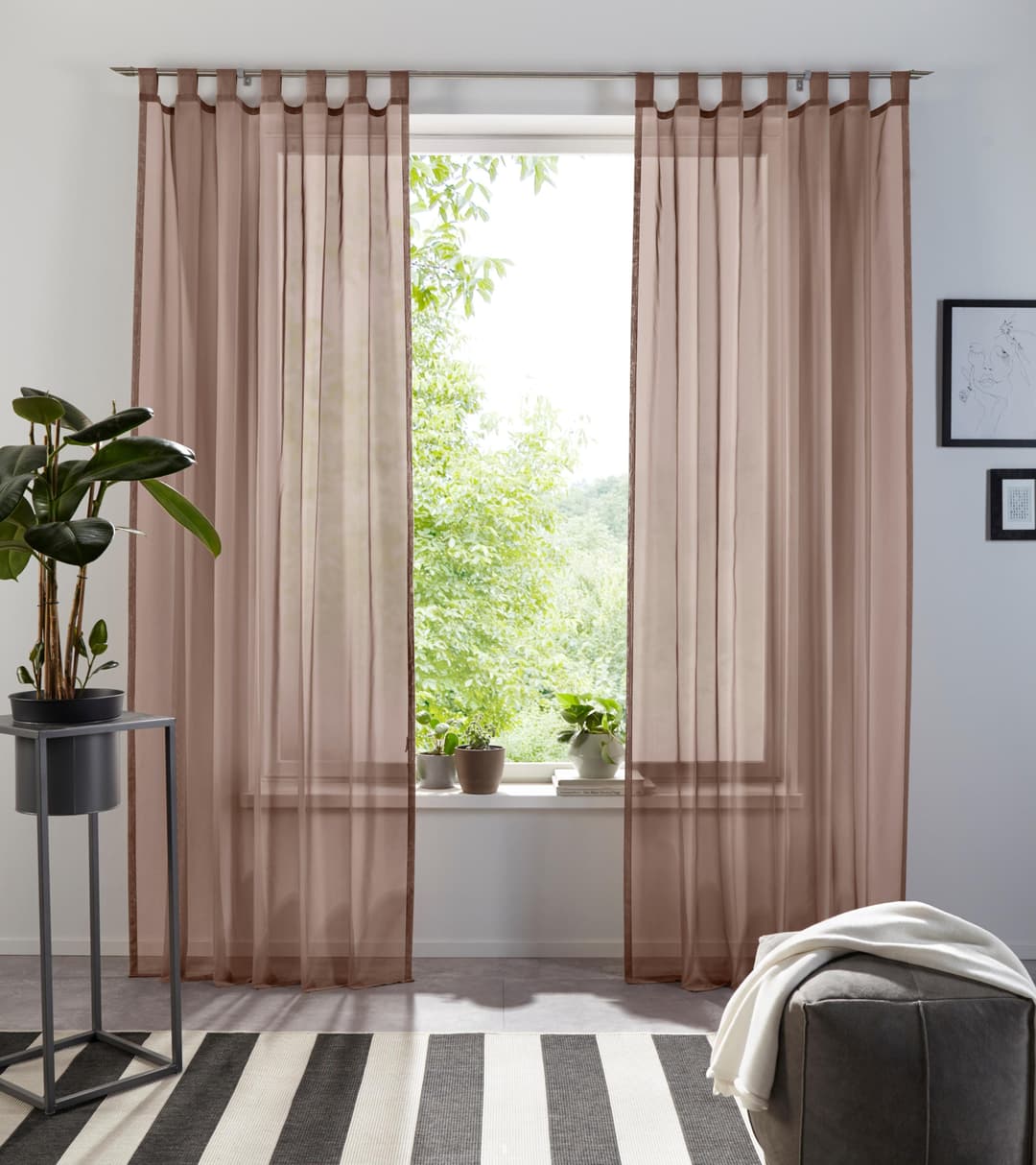 OTTO home Gardine XANA | Braun