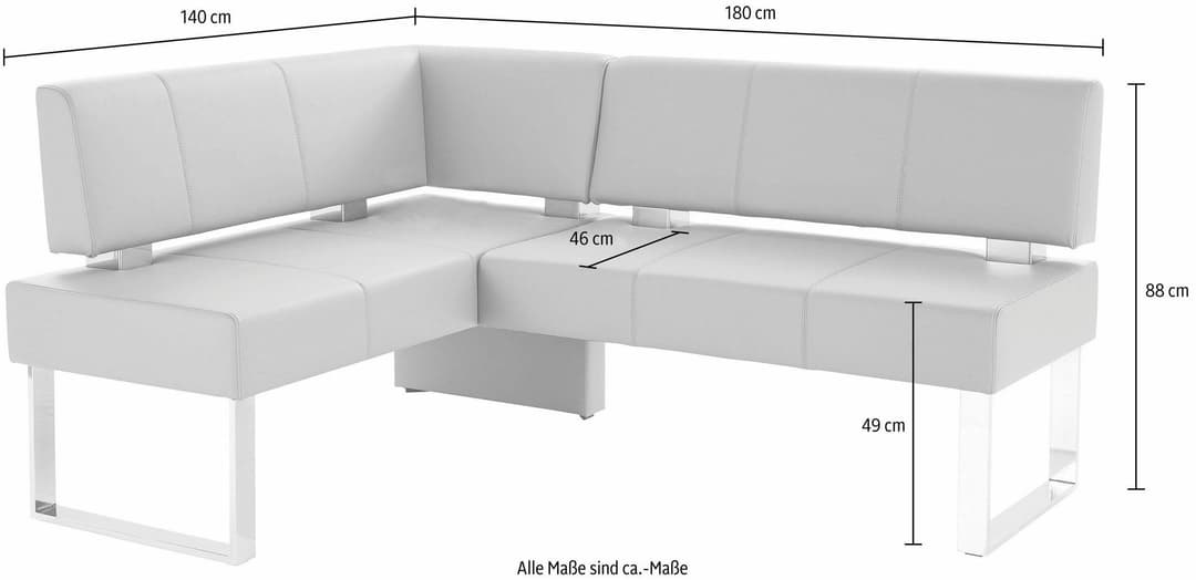 OTTO home Eckbank Rab | Grau