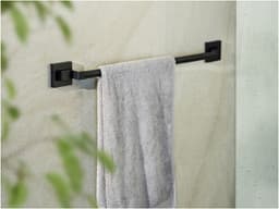 Wenko Handtuchstange Vacuum-Loc® Modell Quadro | Schwarz