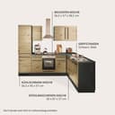 BASIC by Balculina Winkelküche Jazz | Braun 3