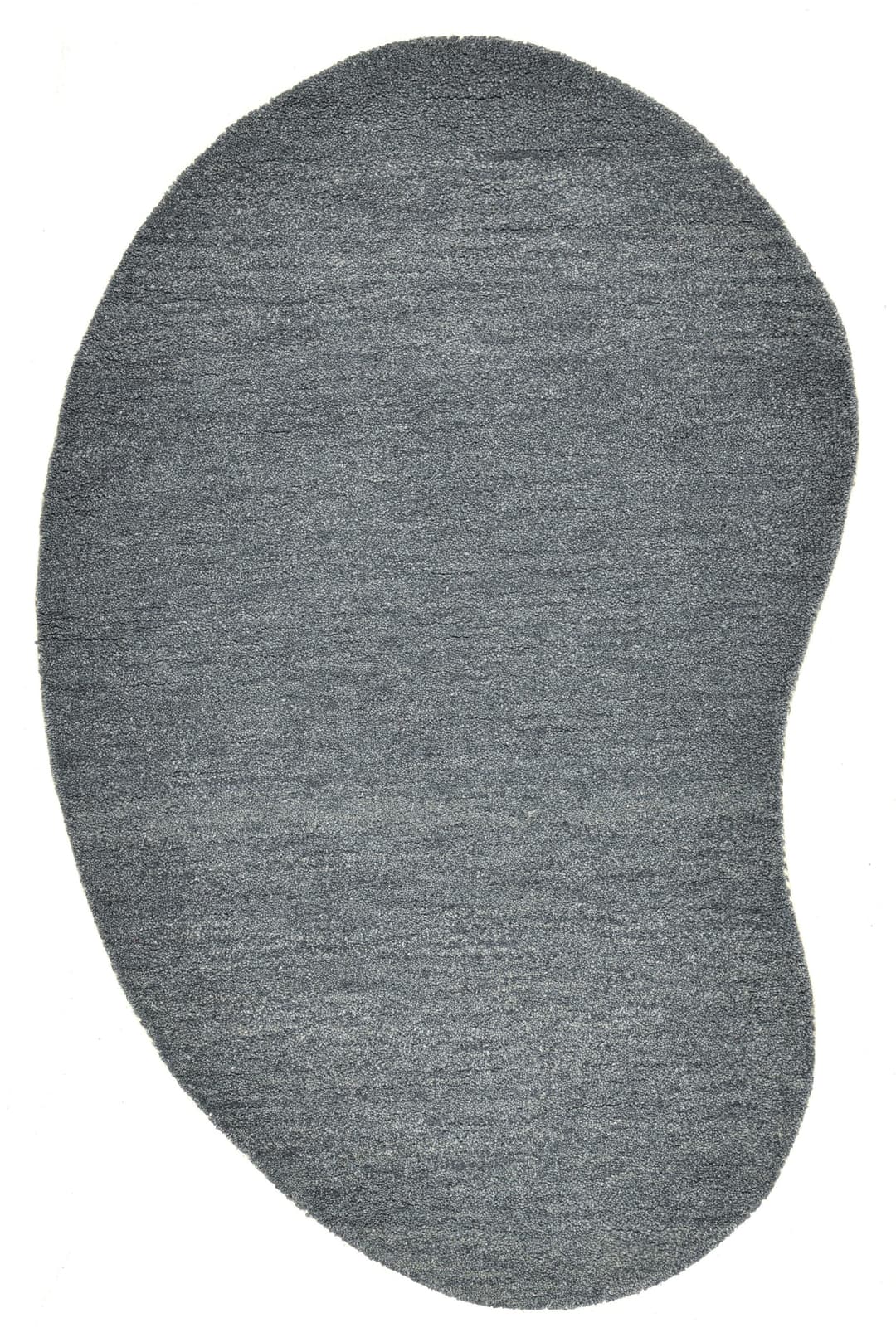 THEKO Gabbeh Uni Wollteppich | Grau