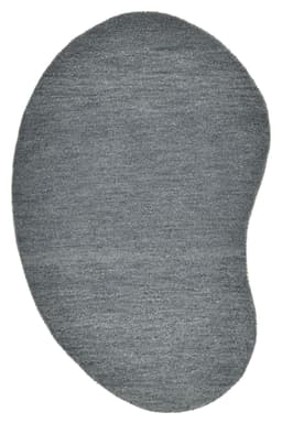 THEKO Gabbeh Uni Wollteppich | Grau