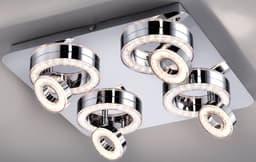 JUST LIGHT Deckenleuchte TIM | Silber