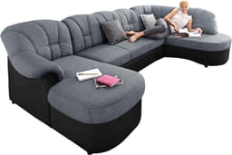 DOMO collection Wohnlandschaft Flores | Grau