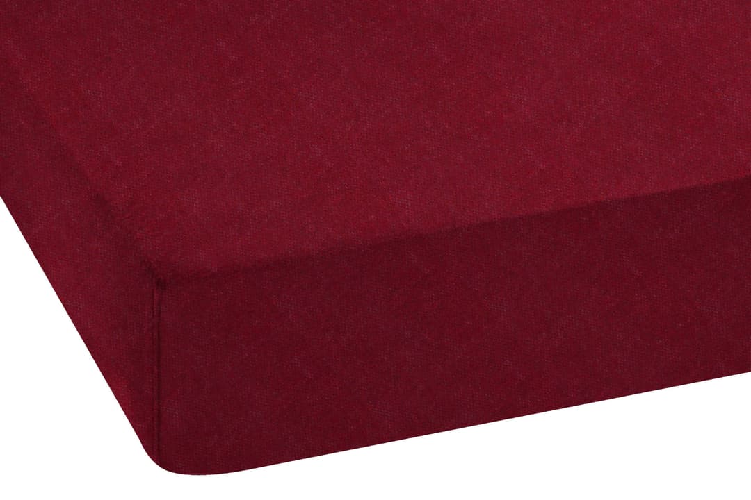 SETEX Bettlaken Feinbiber Melange Spannbetttuch | Rot