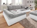 DOMO collection Ecksofa PB Moric | Grau