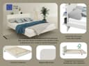 OTTO home Massivholzbett Amaliah Schwebebett | Weiß 3