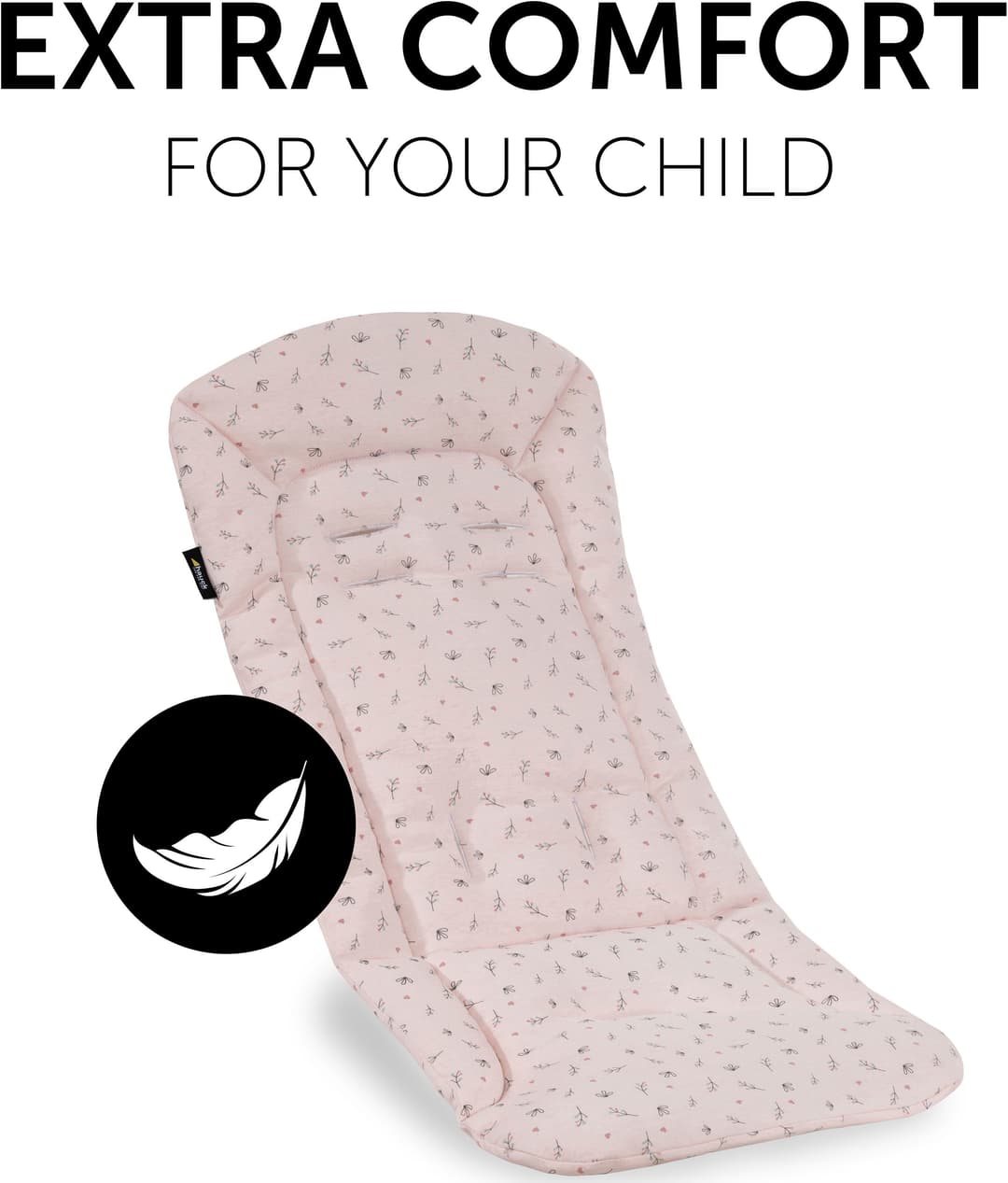 Hauck Kinderwagen-Sitzauflage Seat Liner | Rosa